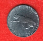 1867-1967 Canada 50 Cents Centennial Howling Wolf 80% Silver Half Dollar
