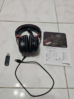 HyperX Cloud II Wireless -Gaming Headset- Black/Red PC, PS5, PS4, Switch no box