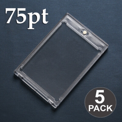 5Pcs Magnetic Card Holders For 75Pt Trading Cards Baseball Card Case Protectors