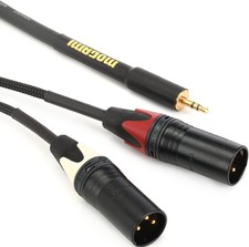 Mogami Gold 3.5 2 Xlrm 20 Accessory Cable - 3.5mm Trs Male To Dual Xlr Male