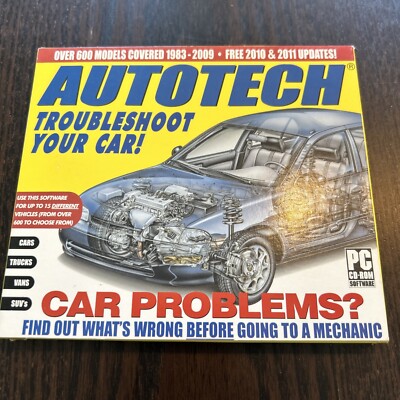 AUTOTECH Software To Help Troubleshoot Your Car, Truck, Van, SUV - CR-Rom for PC