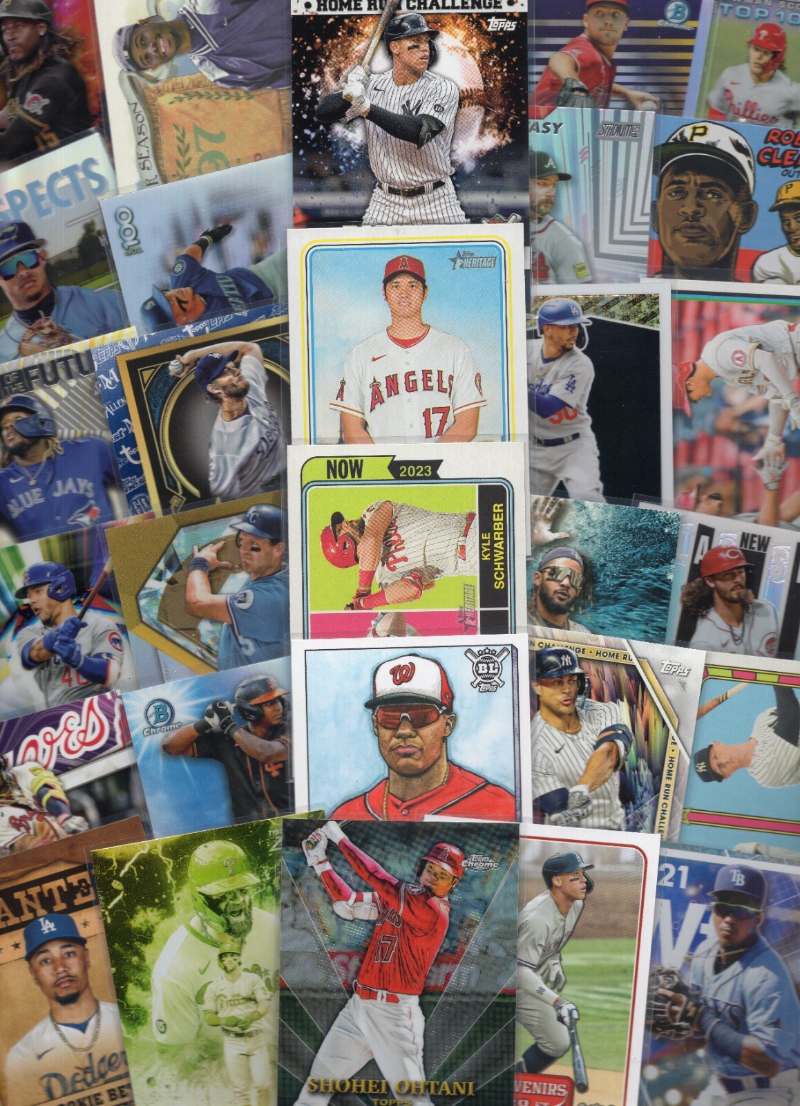 MLB Trading Cards 2020-2024 Insert Cards From The Topps Brand Products