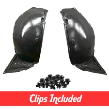 Front Driver & Passenger Side Fender Liner Set w/ Clips For 2007-2008 G35 Sedan