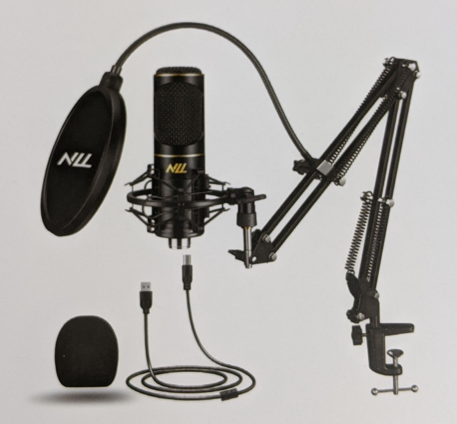 USB Microphone for Computer PC NLL Podcast Condenser Microphone Kit NC