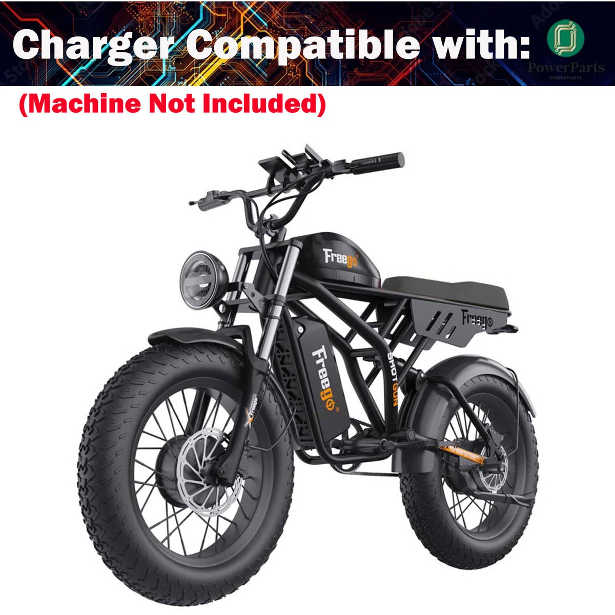 AC Adapter Charger for Freego Shotgun Flash F3 Pro Electric Bike