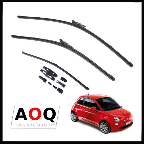 KIT 3 SPAZZOLE TERGICRISTALLO FIAT 500 Anteriori Posteriore FLAT