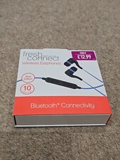 Fresh Connet Bluetooth Earphones Wireless Blue Edition New