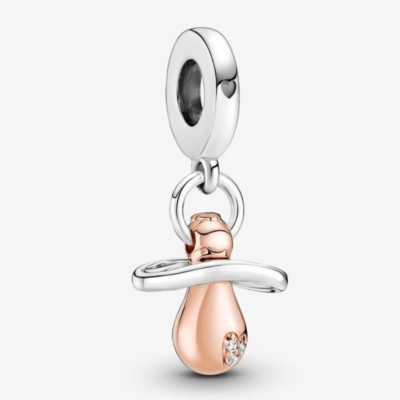 New 100% Authentic Pandora Baby Pacifier Dangle Charm #781490C01