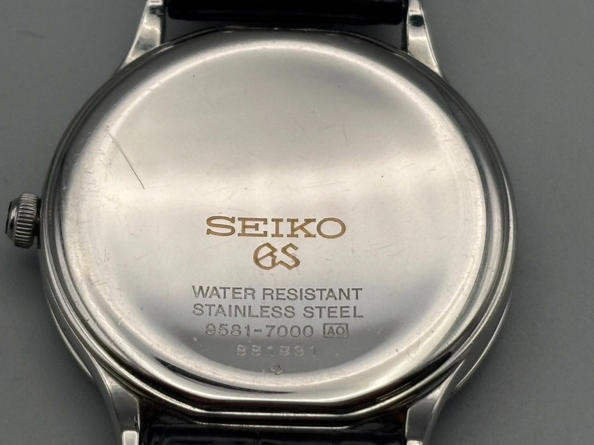 Excellent+5] SEIKO Grand Seiko 9581-7000 Champagne Quartz Men's
