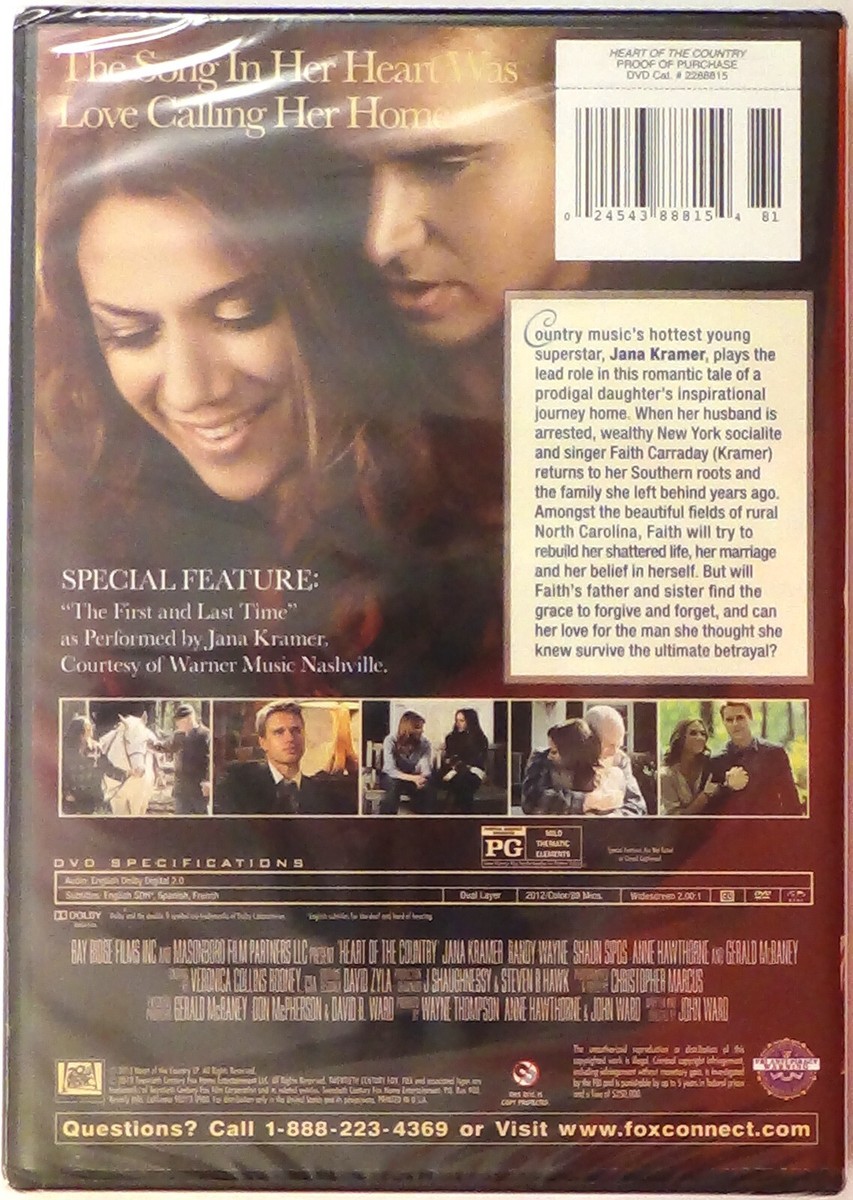 Heart of the Country ~ Jana Kramer DVD 2013 NEW / Sealed
