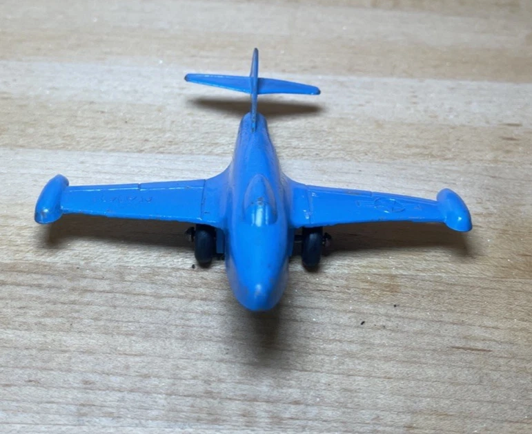 Avión de juguete Tootsie vintage P9F-3 Navy Panther metal hecho en EE. UU. azul Foto 2 de 4
