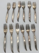  12 International Silver 1847 Rogers Bros FLAIR Silverplate Forks