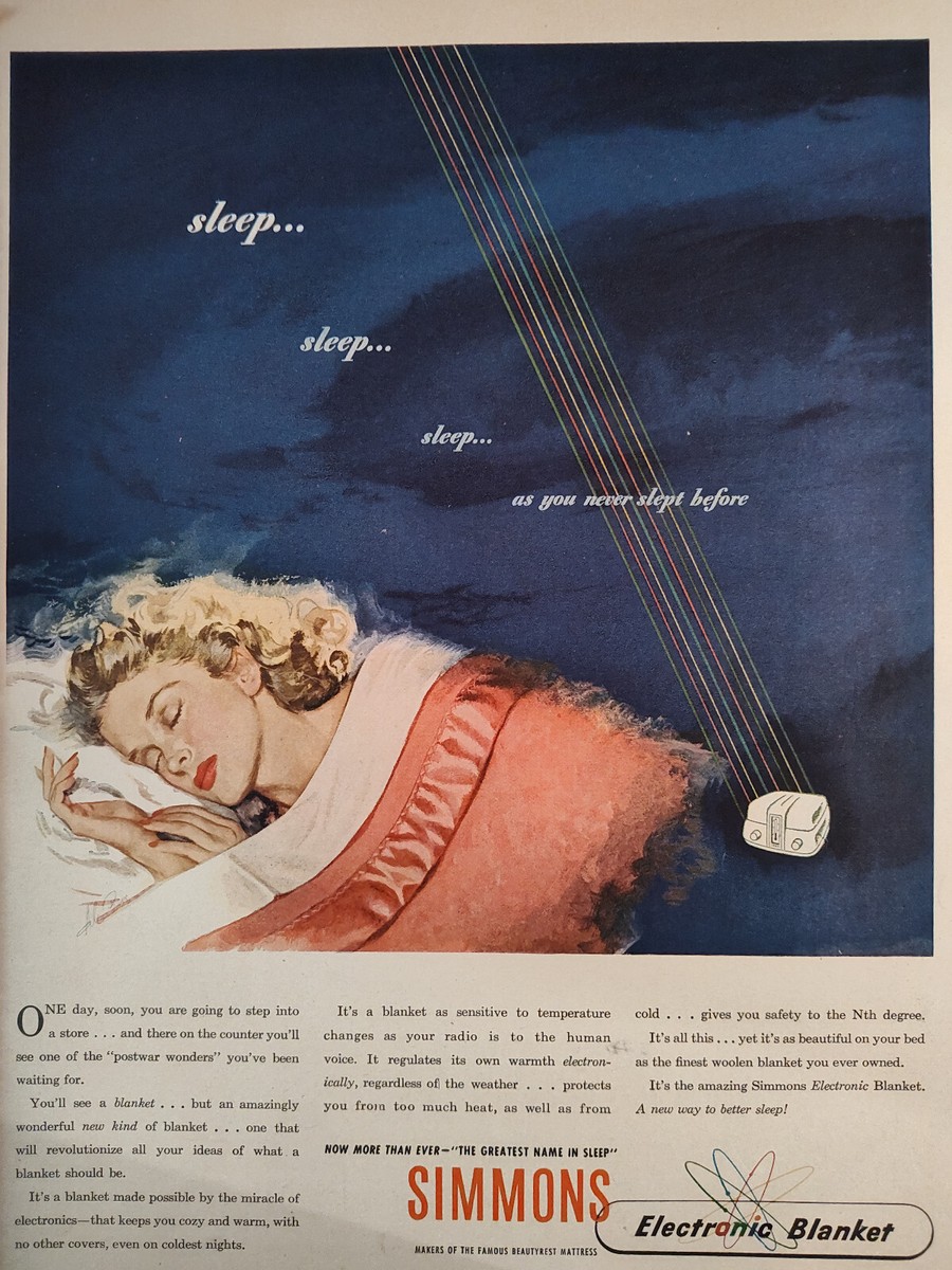 1946 LIFE Ads Simmons Electric Blanket Imperial Whiskey Paul