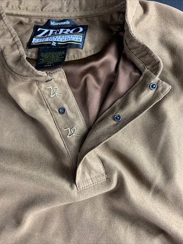 Men’s size L Zero Restrictions Golf outerwear microsuede windbreaker suede S - Picture 4 of 6