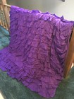 Purple Waterfall Ruffles Twin Duvet Cover, Pillow Sham and Accent Pillow cover — photo 3