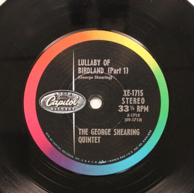 Jazz Compact 33 45 The George Shearing Quintet - Lullaby Of Birdland (Part 1) /