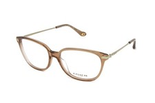 Coach Women's Eyeglasses HC6185 5654 Transparent Brown 54mm NEW 