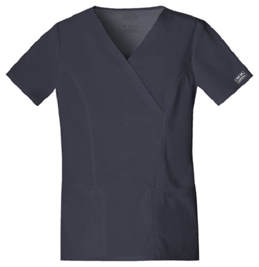 Cherokee Workwear 4700 V-Neck Scrub Top For Women - Pewter Gray Medical Scrubs