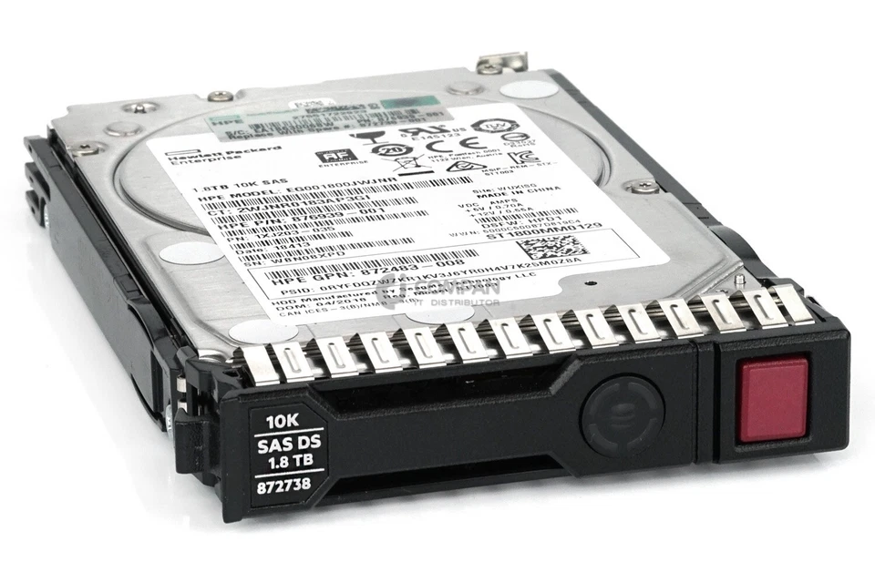872738-001 HP HDD 1.8TB 10K SAS 12G 2.5" SFF HOT-SWAP G8 G9