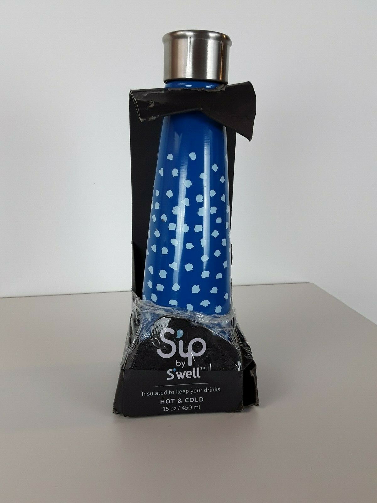 Sip By Swell Insulated Stainless Steel Water Bottle 15 Oz, Petite Pebbles