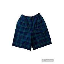 Vintage Pendleton 100 Virgin Wool Authentic Black Watch Tartan Plaid Shorts 12
