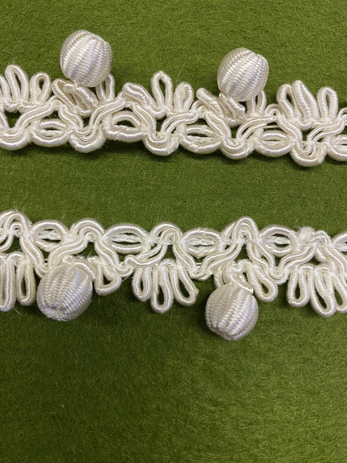 Vintage Off White Woven Braid - France thumbnail 2