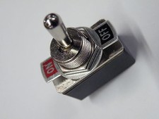 SPST Standard Mains Toggle Switch On-Off 2A 250Vac Inc Legend Plate 16g    907