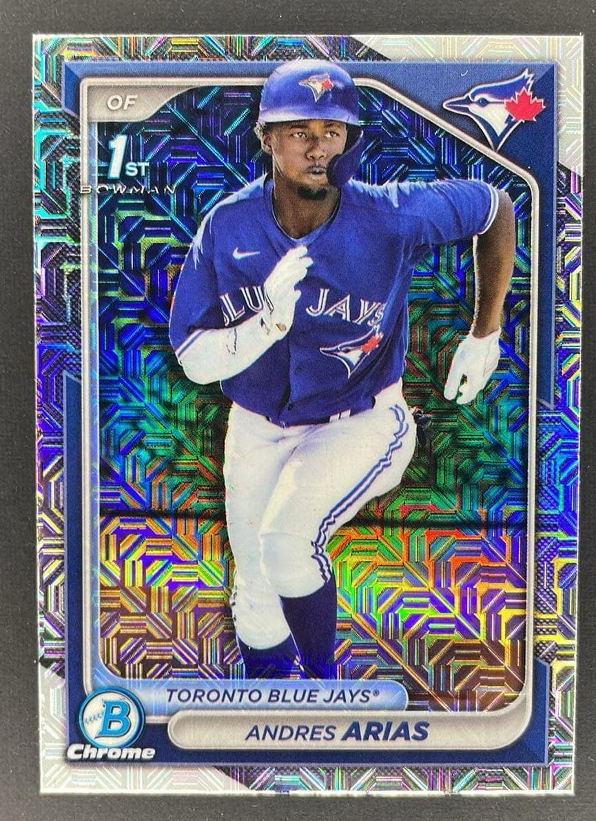 Andres Arias 2024 Bowman Chrome Baseball (BCP-236) Mojo 1st Bowman