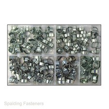 Image of Assorted Zinc Plated Metric O Clips (Double Ear Clips)