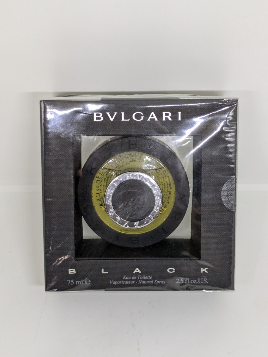 【75ml】BVLGARI BLACK  EDT Bvlgari Black EDT 2.5oz - 75mL Twisted Cap Old Vintage