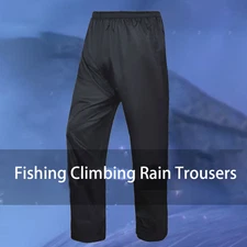 Unisex Waterproof Cycling Pants Outdoor Bicycle Trousers Lightweight Rain Pants
