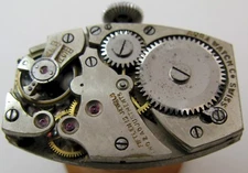 early AS 15 jewels 2 adj. Abra watch tonneau shape movement for parts ...