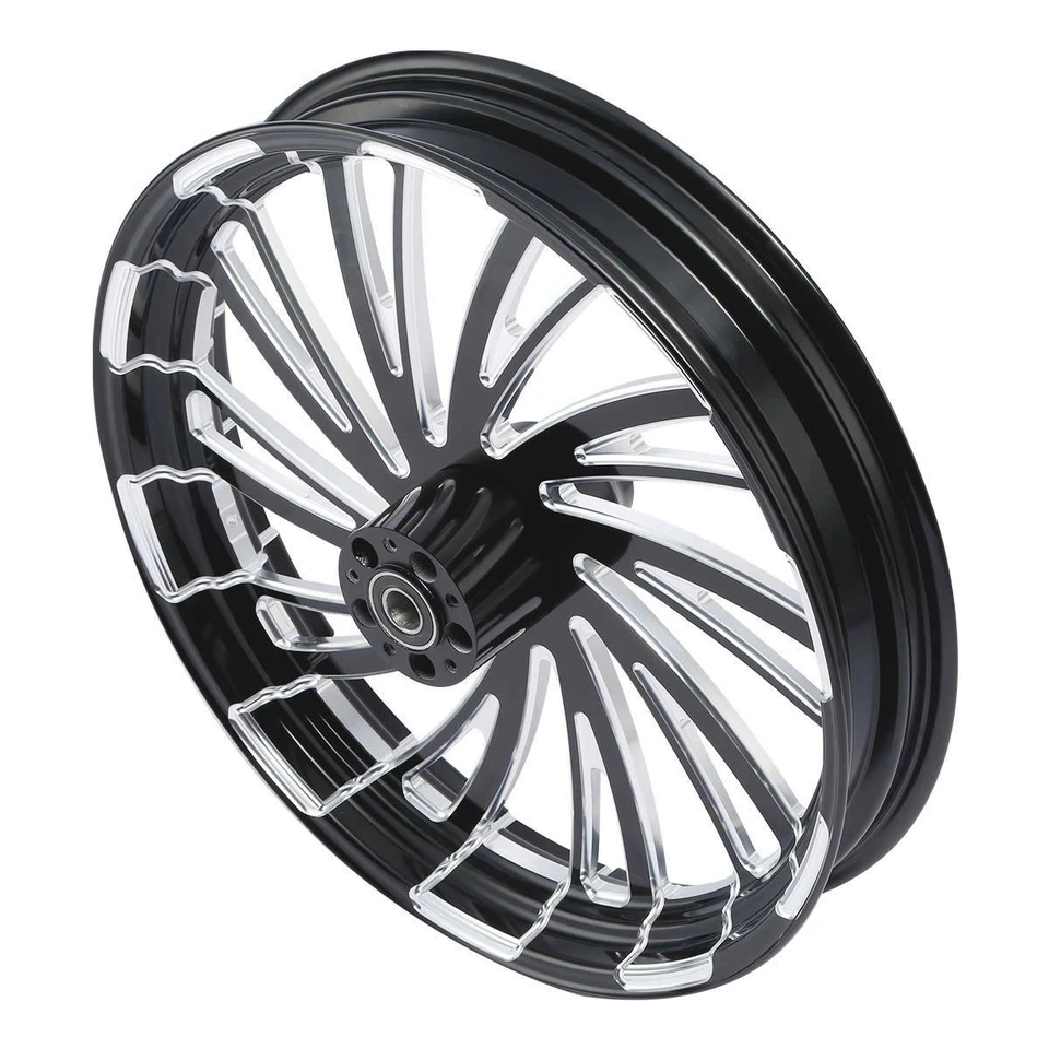 Llanta de rueda delantera 32X3,5" y buje de rueda de un solo disco para Harley Street Road Glide 08-Up Foto 3 de 4