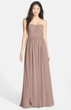Jenny Yoo Aidan Convertible Luxe Chiffon Gown Champagne Dress Size 2 NWT