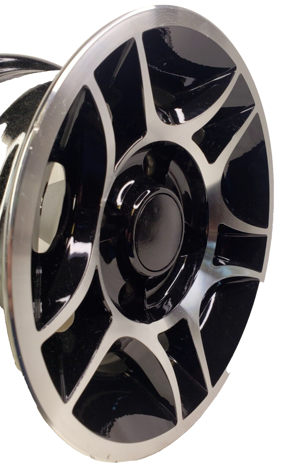 Club Car 10x6 4/4 Black & Machined Golf Cart Rims Wheels pull-off ...