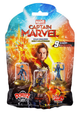 Marvel Captain Marvel Domez 1 Stück Set Figuren Blind Bag Serie 1, 6cm