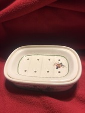 Croscill Floral NELSON Bathroom Soap Dish EUC