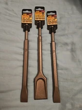 Ivy Classic Chisel Bit Set (2) 10" long x 3/4" and (1) 10" long x 1.5" Brand New