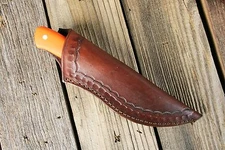 Custom Leather Knife Sheath.  Medium 7" x 2 1/4" w/opening 1 7/8"  A2-B