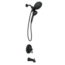 Moen Brecklyn 82611BL Tub Shower 6-Spray Faucet Set WITH VALVE - Matte Black