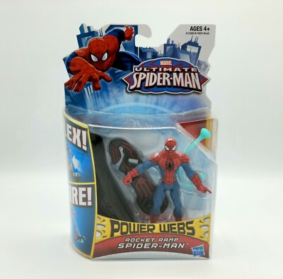 NEW! MARVEL ULTIMATE SPIDER-MAN POWER WEBS ROCKET RAMP SPIDERMAN
