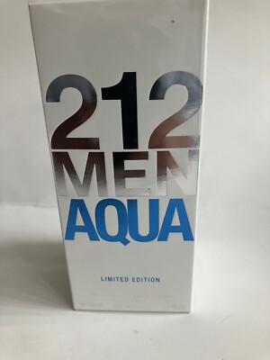 212 AQUA Ltd. Edition 3.4oz EDT Spray for Men, 100% AUTHENTIC, SEALED, VERY RARE