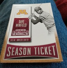 2015 Panini Contenders Season Ticket Dave Winfield Minnesota Golden Gophers #32