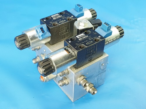 Parker LOG Hydraulic 51289908 LO09115/2 Control Block 2 Hydraulic Valve M130375