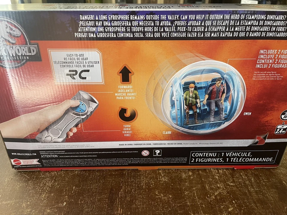 Matchbox Jurassic World Legacy Collection Gyrosphere RC Control Remoto NUEVO Foto 4 de 4