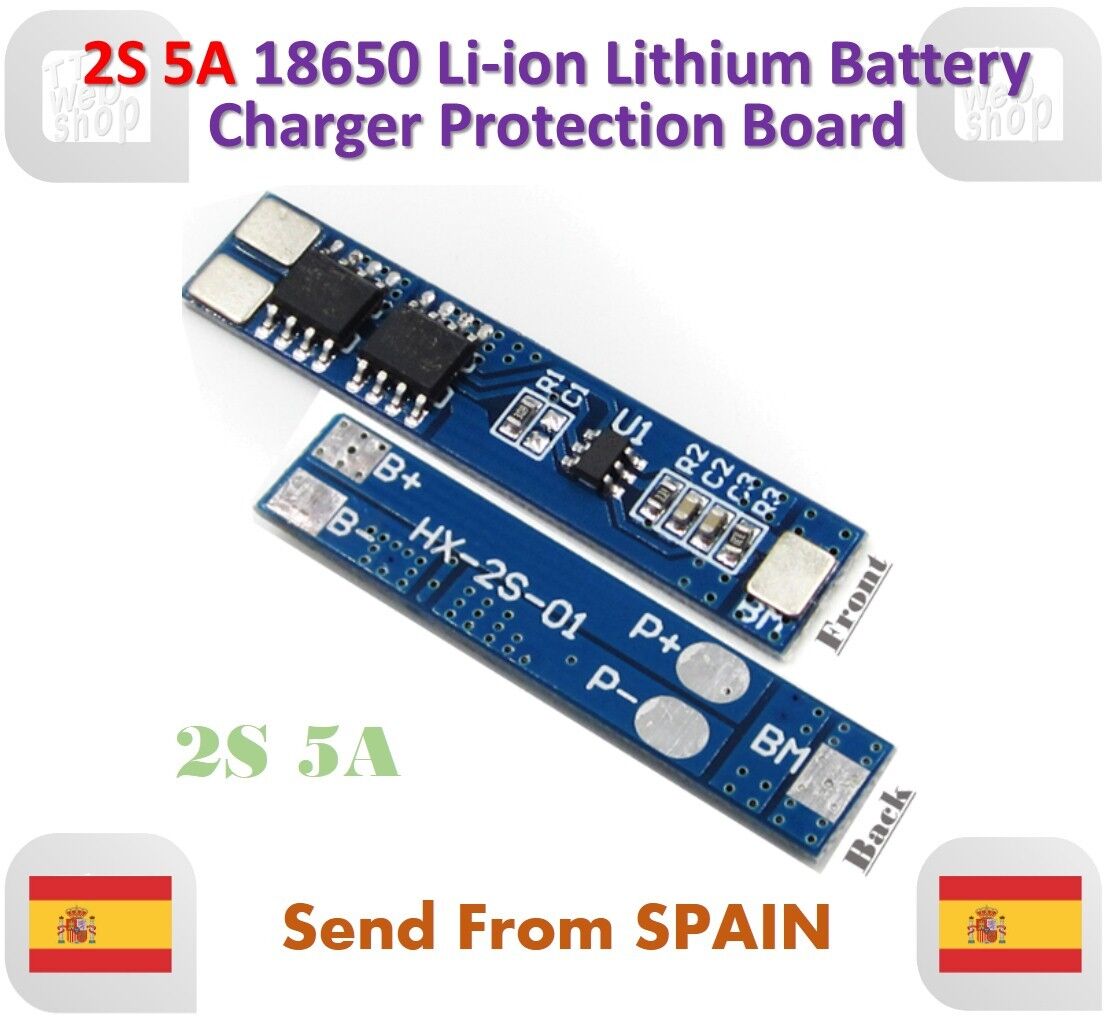 2S 5A Li-ion Lithium Lipo 7.4V 8.4V 18650 BMS PCM Battery Protection...