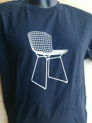 BERTOIA WIRE CHAIR T SHIRT eames herman miller knoll space age machine bauhaus