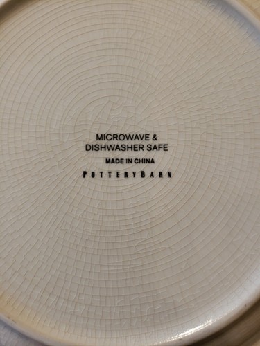 Pottery Barn Set of 4 Sophia Blue and White Village Scene Salad Plates - Picture 4 of 4