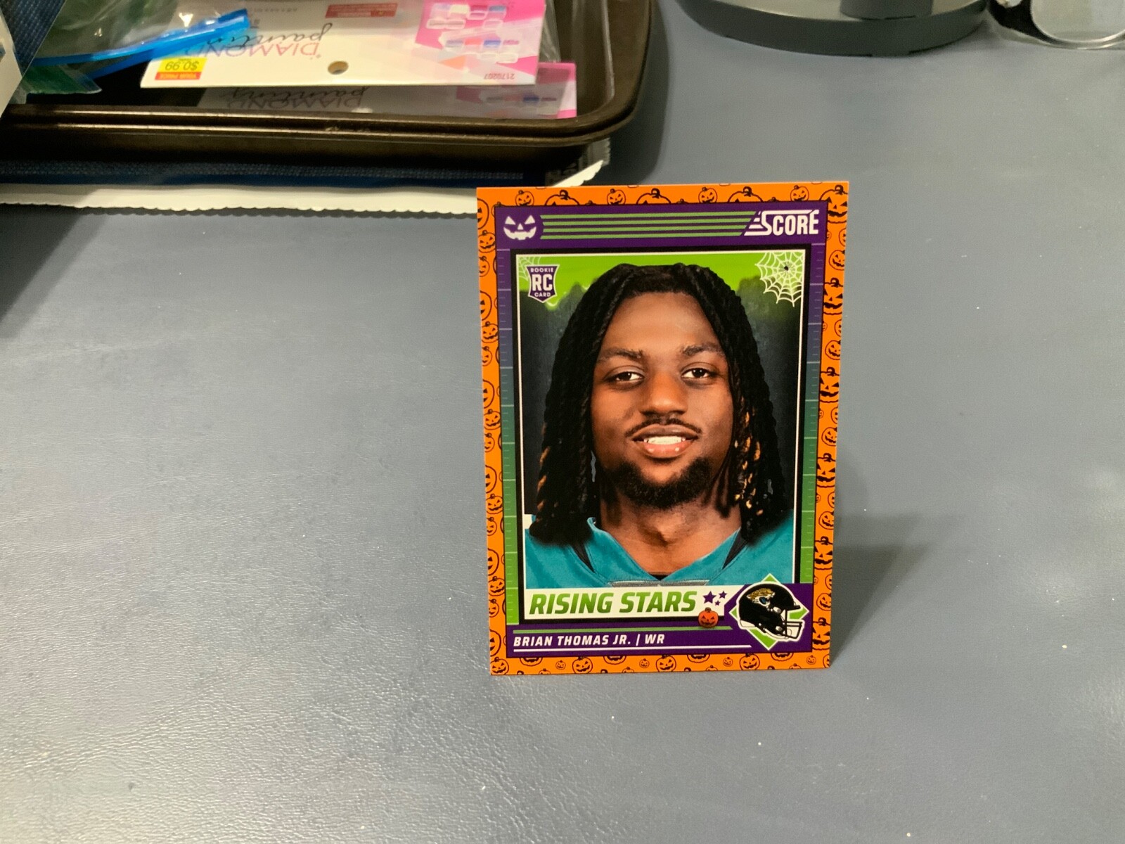 2024 SCORE A TREAT ORANGE PUMPKINS ROOKIE CARD RC 7 BRIAN THOMAS JR. JAGUARS