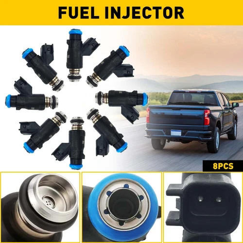 Set of 8 Genuine For GM 217-3412 / 12613412 L96 Flex Fuel 50lb/hr Injectors TBSS - Picture 17 of 17